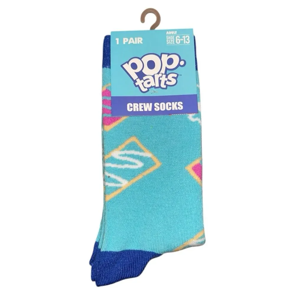 3x Pop Tarts Novelty Crew Socks Adult Set Size 6-13